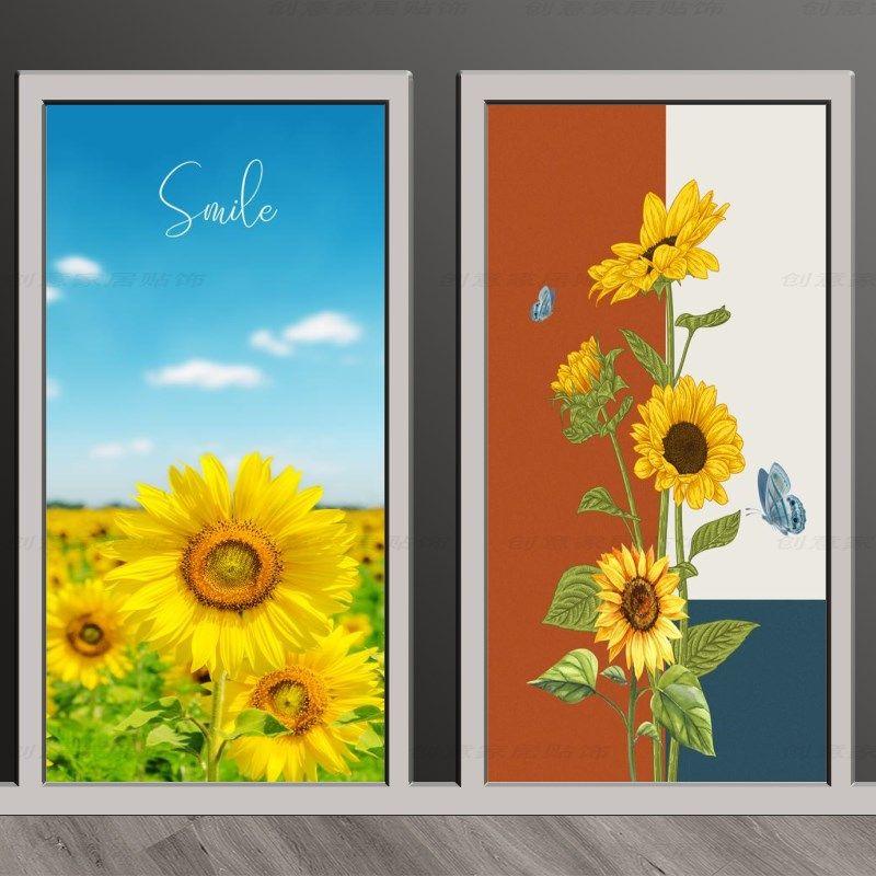 해바라기 유화액자 캔버스 세로형 유화 쉬운 그림그리기 CY-b11 35x85cm - 상세 이미지 3