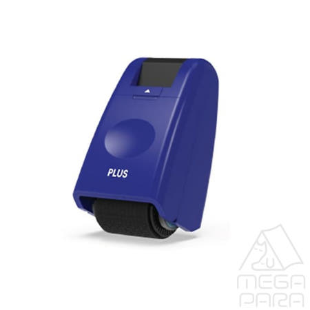 플러스 스탬프 케시퐁 청색 롤러타입 보안도장 우편물 택배라벨