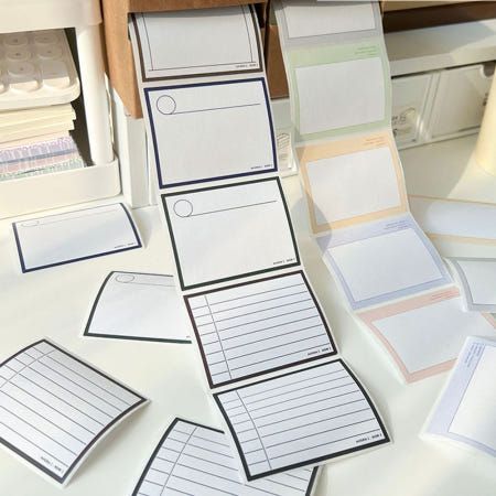 알리바니스토어 수첩스티커 사무용품 롤점착메모지 250매 만14세이상 사용 기념품 행사