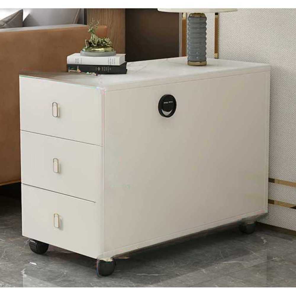 틈새 보조 수납장 옆 소파 용 이동식 침실 사이드 캐비닛 60x40 - 상품 이미지