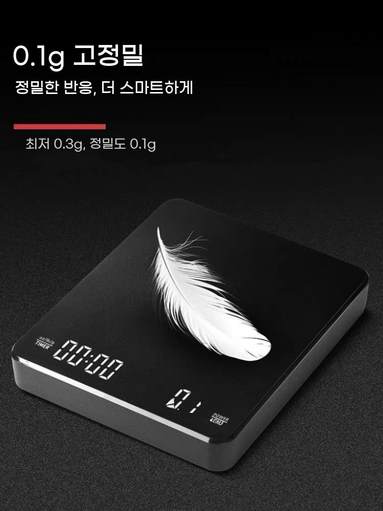 주방 에스프레소 카페 그램 커피 원두 전자 바리스타 요리 저울 음식 - 상세 이미지 5