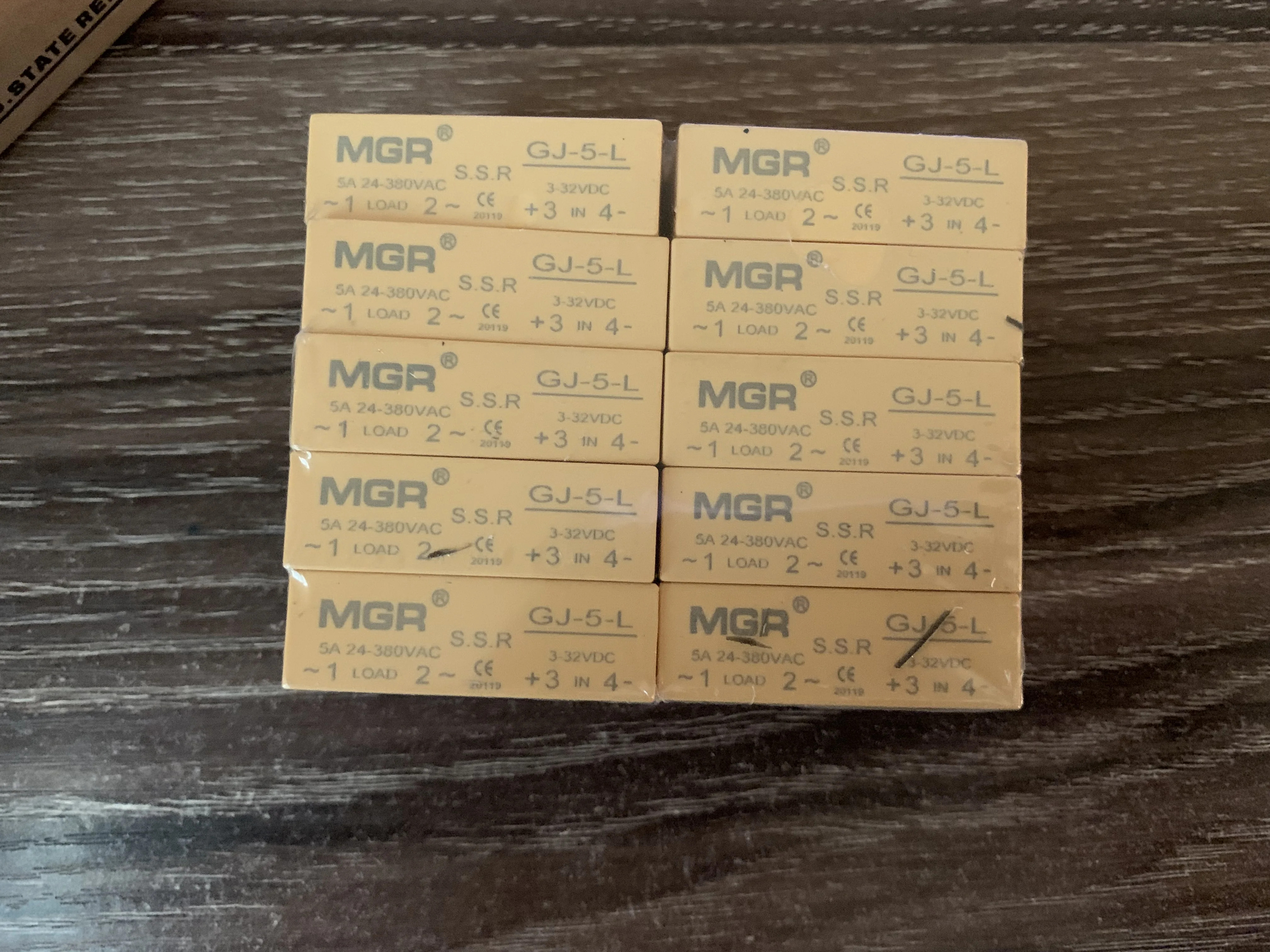 Mager GJ-5-L 소형 SSR 솔리드 스테이트 릴레이 DC 제어 AC GJ 5A L DC-AC 3-32VDC 24-380VAC