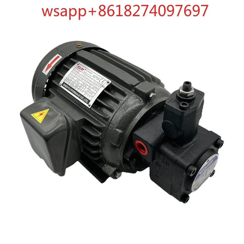 SHENYU 유압 오일 펌프 모터 세트 VP20 VP15 VP30 VP40 0.75 1.5 2.2KW