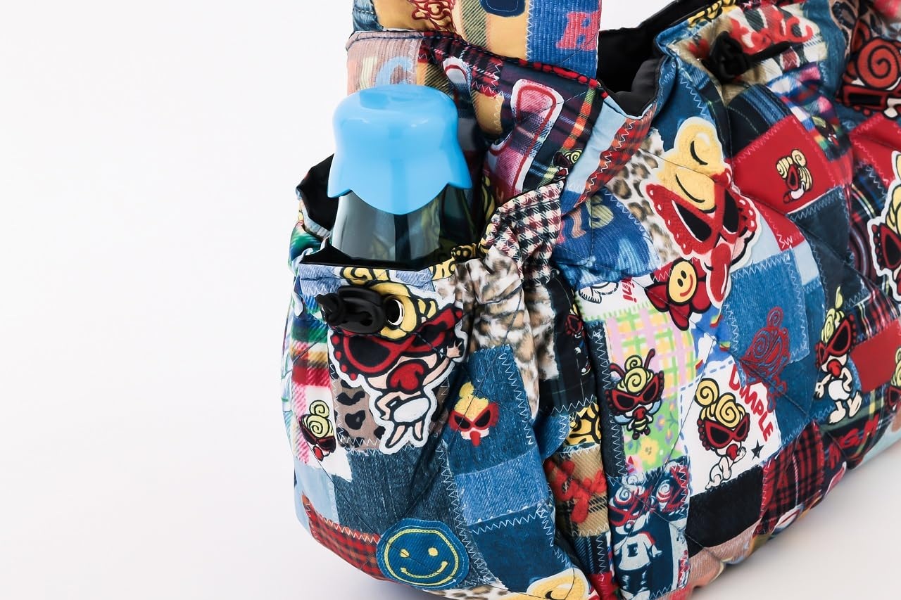 HYSTERIC MINI BIG PUFF SHOULDER BAG BOOK - 히스테릭글래머 잡지부록 퍼프 숄더백 메시 패치워크 퀼팅 상품 이미지