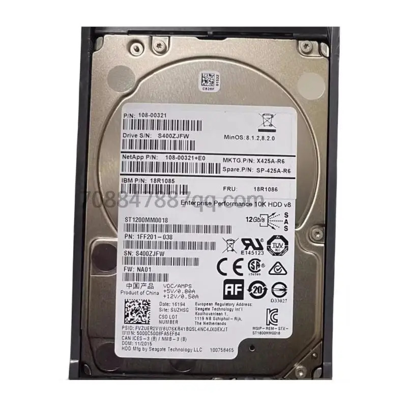 원본 X425A-R6 1.2T SAS 2.5 FAS6240 FAS8040 FAS3250