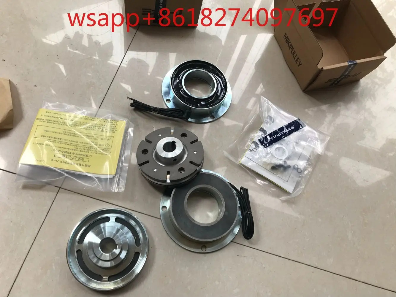 일본 산미 전자기 클러치 브레이크 125-08-12N-MIKI PULLEY-125-10-12N-06