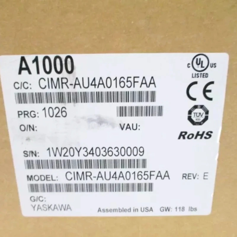 CIMR-AU4A0165FAA Yaskawa 인버터 신속