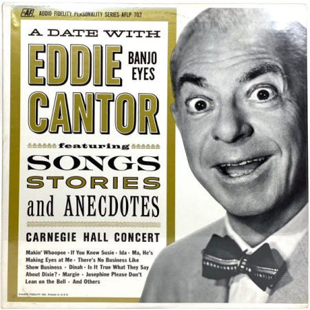 UnKnown [해외](수입 LP) Eddie Cantor – Carnegie Hall Concert • LP Vinyl Record • SEALED