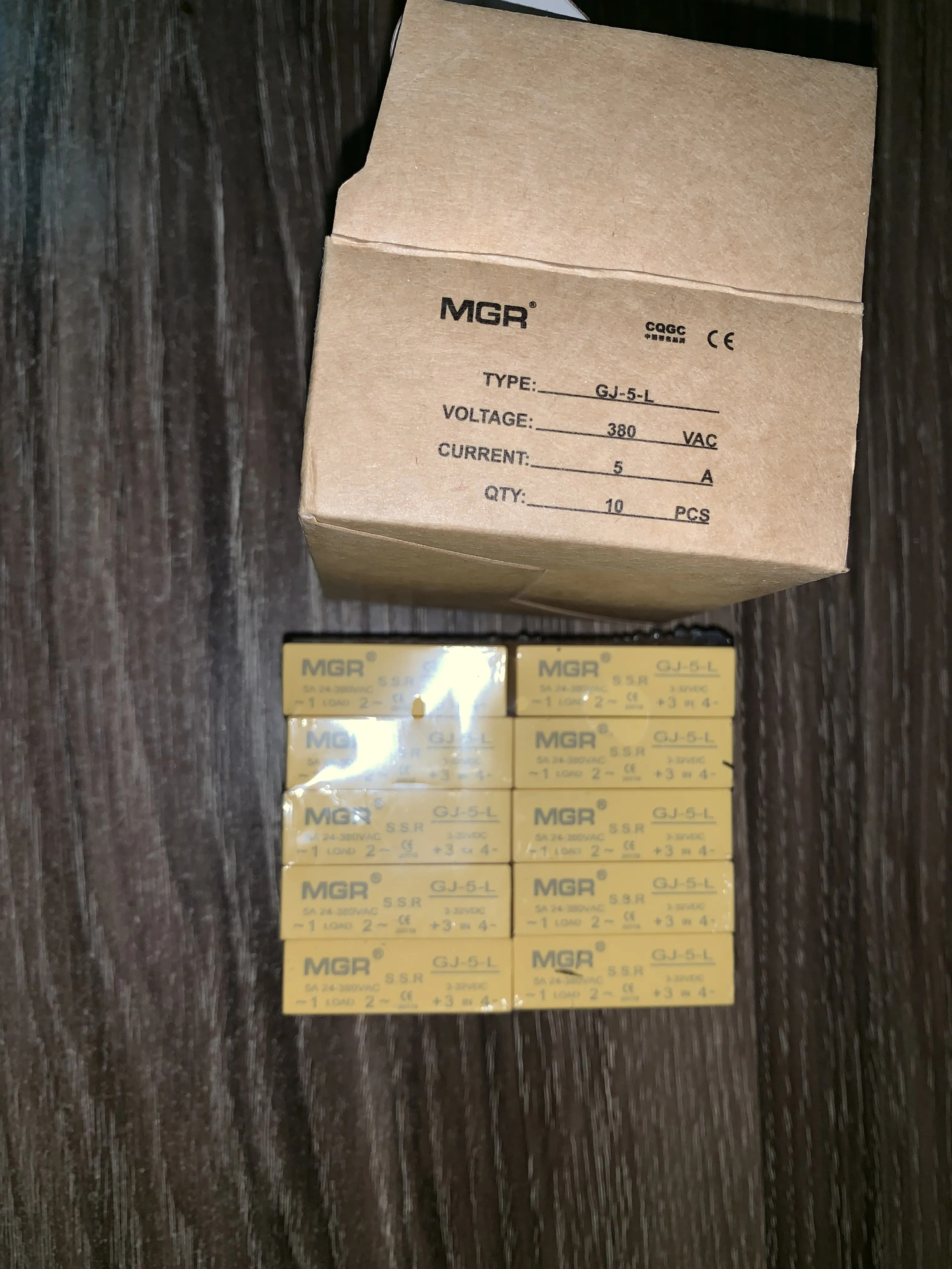 Mager GJ-5-L 소형 SSR 솔리드 스테이트 릴레이 DC 제어 AC GJ 5A L DC-AC 3-32VDC 24-380VAC
