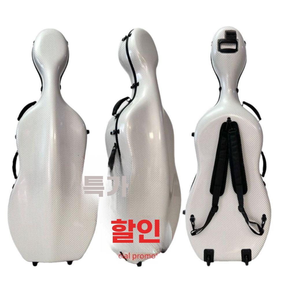 첼로 가방 하드 케이스 휴대용 악기 보관함 이동 - 상품 이미지
