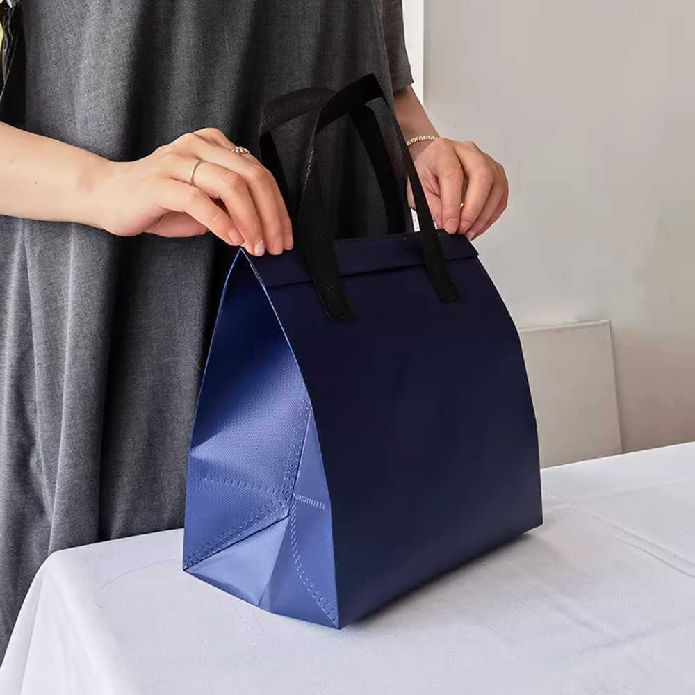일회용 보냉백 가방 파우치 도시락 포장 벨크로 50개 30x30x20cm 화이트 50개 이미지 7