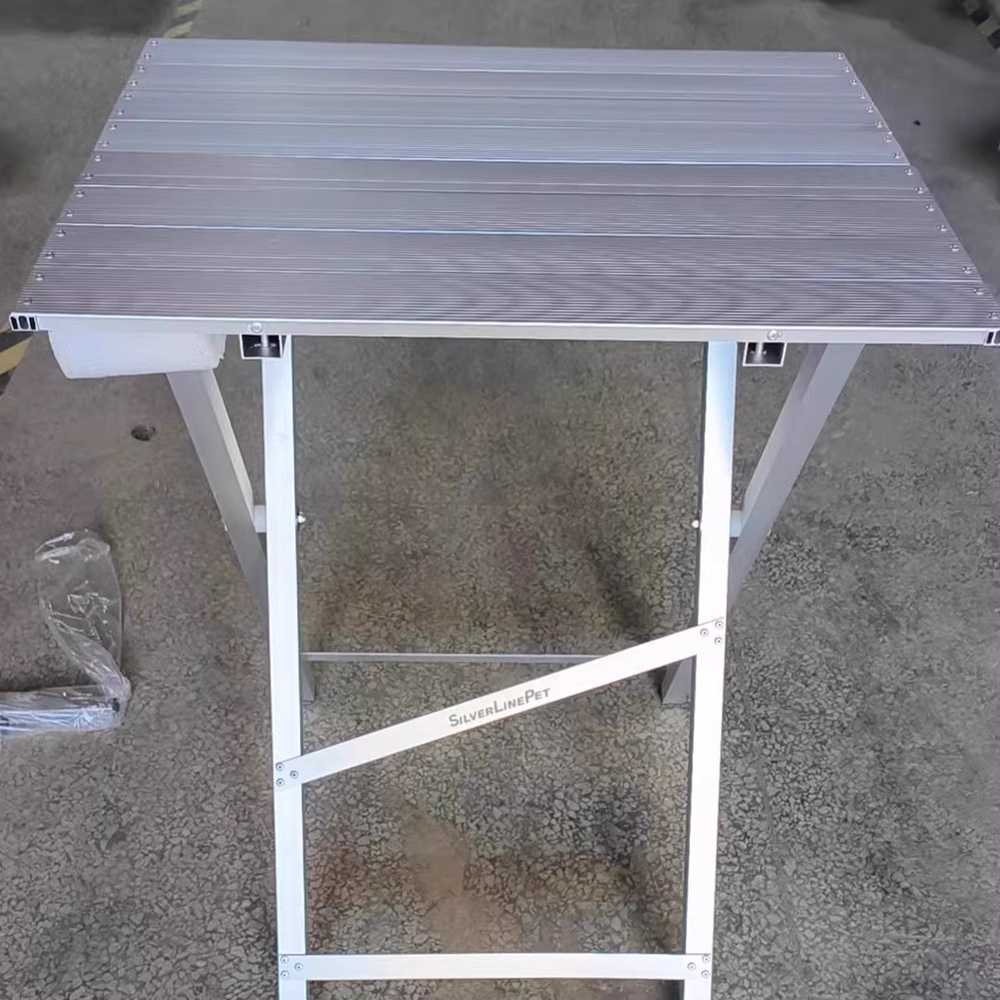 애견미용 테이블 강아지 고양이 반려동물 펫 미용대 60x49.5x81cm 알루미늄 합금 - 상세 이미지 5