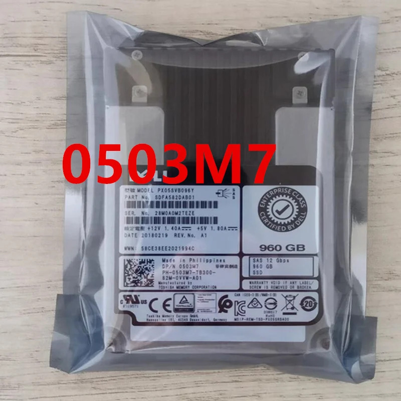 0507 507DELL 960GB 2.5 SAS SSD새 솔리드 스테이트 드라이브