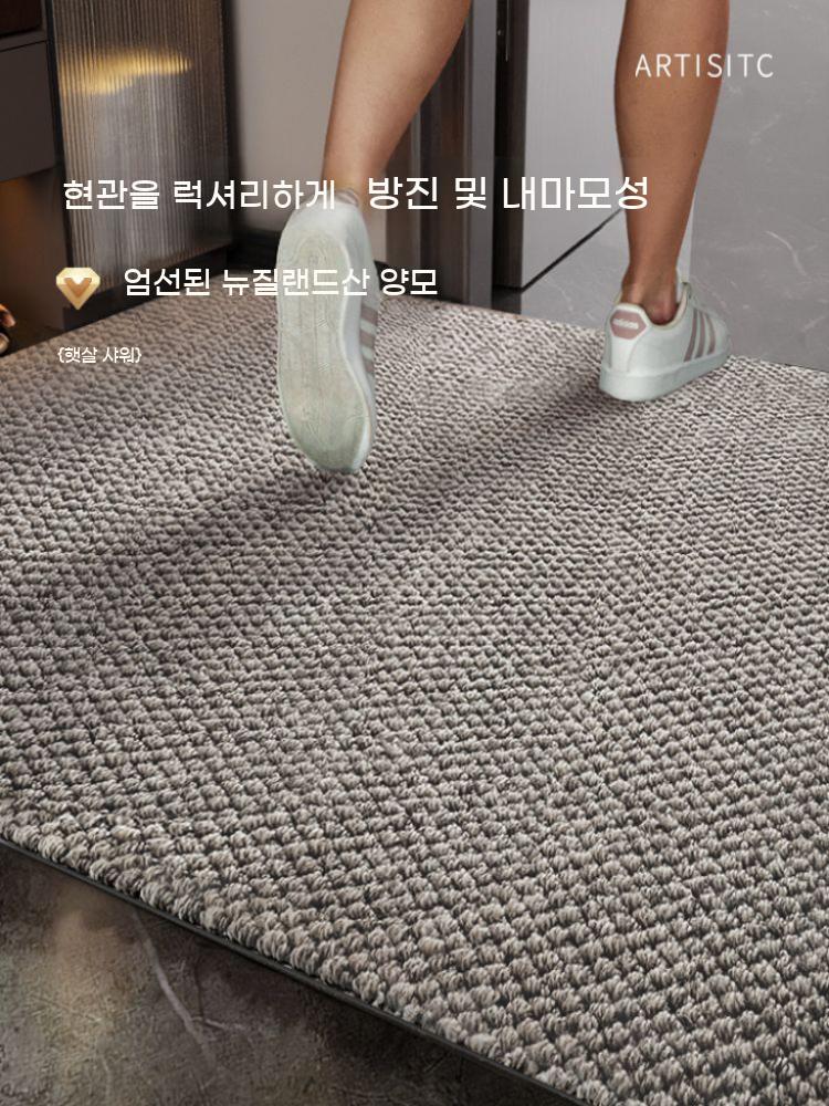 현관 방지 발매트 매장 미끄럼 출입문 발판 매트 출입구 가게 입구 신발장 카페트 깔판 - 상세 이미지 2