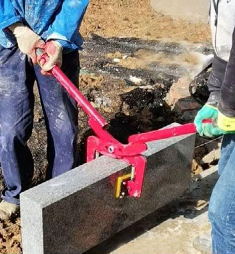 도로 경계석 집게 수동 석재 클램프 클립 고정 운반 이동 링타입 보강토 - 상세 이미지 4