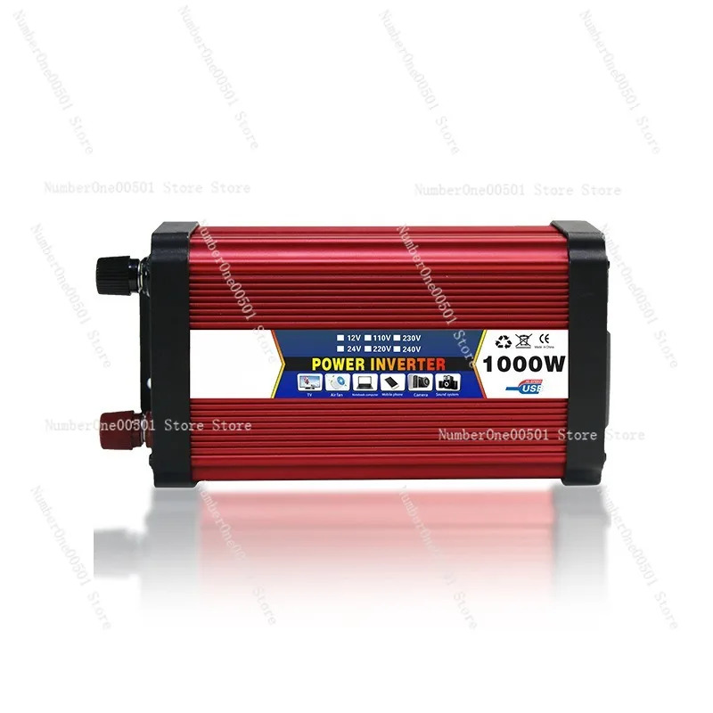 듀얼 USB 레드 카 인버터 전력 보정 파형 변환기 1000W