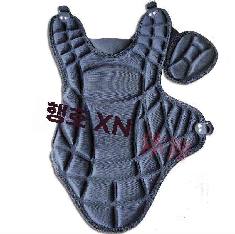 야구 포수 보호 장비 세트 헬멧 가슴 다리 무릎 보호대 - 상세 이미지 2