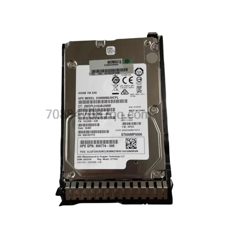 오리지널 870757 -B21 870794 -001 600G 15K SAS 12G 2.5 G10 G9