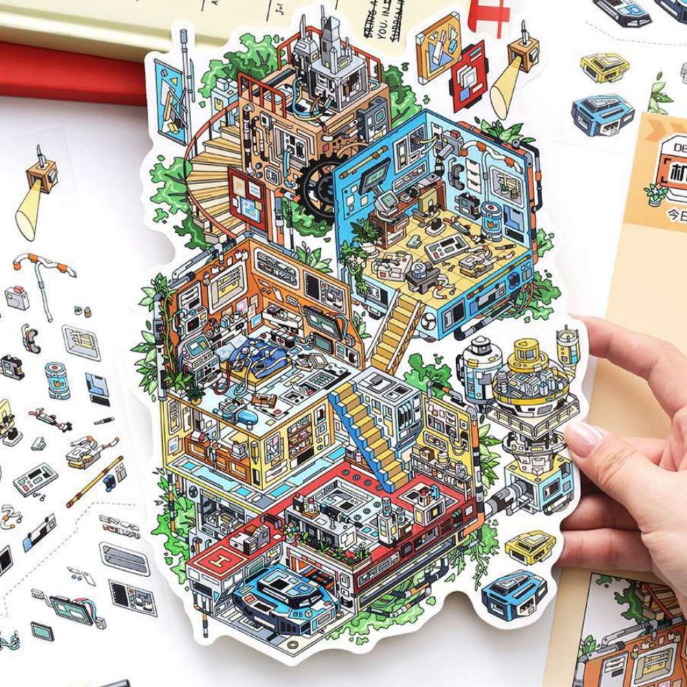 3d 방꾸미기 스티커 대형 모험자 이미지 2