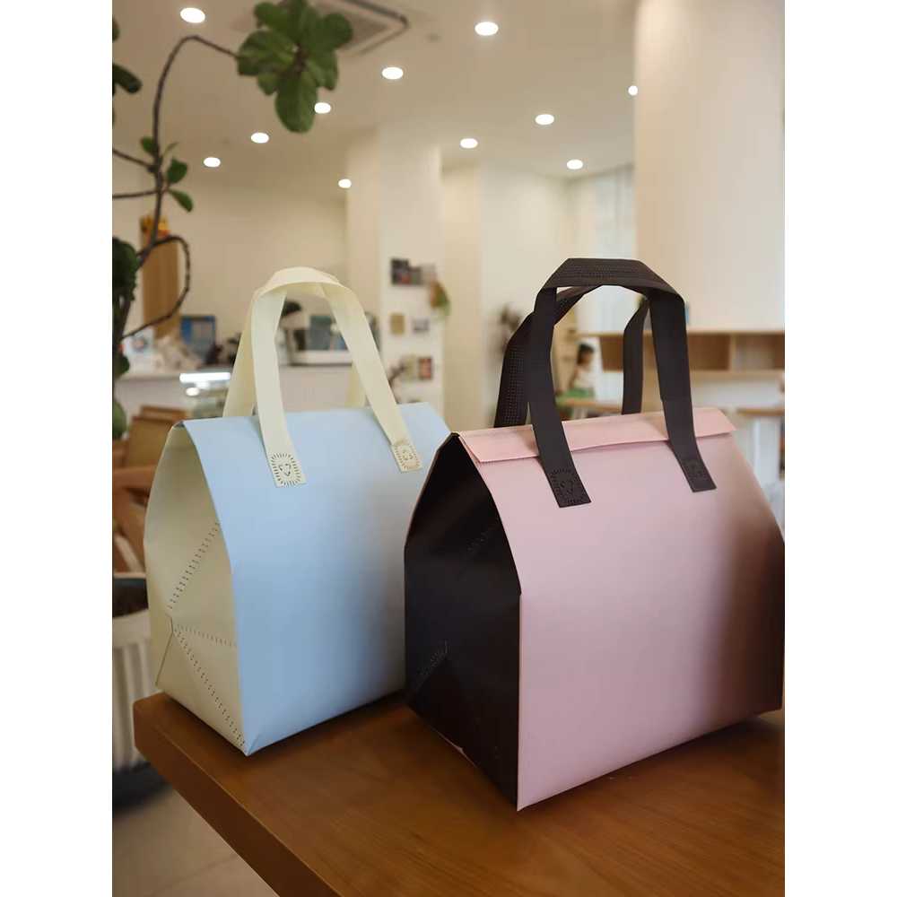 일회용 보냉백 가방 파우치 도시락 포장 벨크로 50개 30x30x20cm 화이트 50개 - 상세 이미지 2