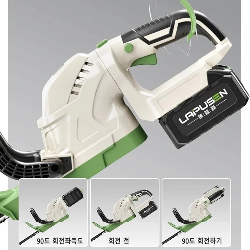 충전 전정기 충전식 무선 헤지트리머 전기 가지치기 헤지커터 공기계(마끼다 21v 배터리용) - 상세 이미지 4