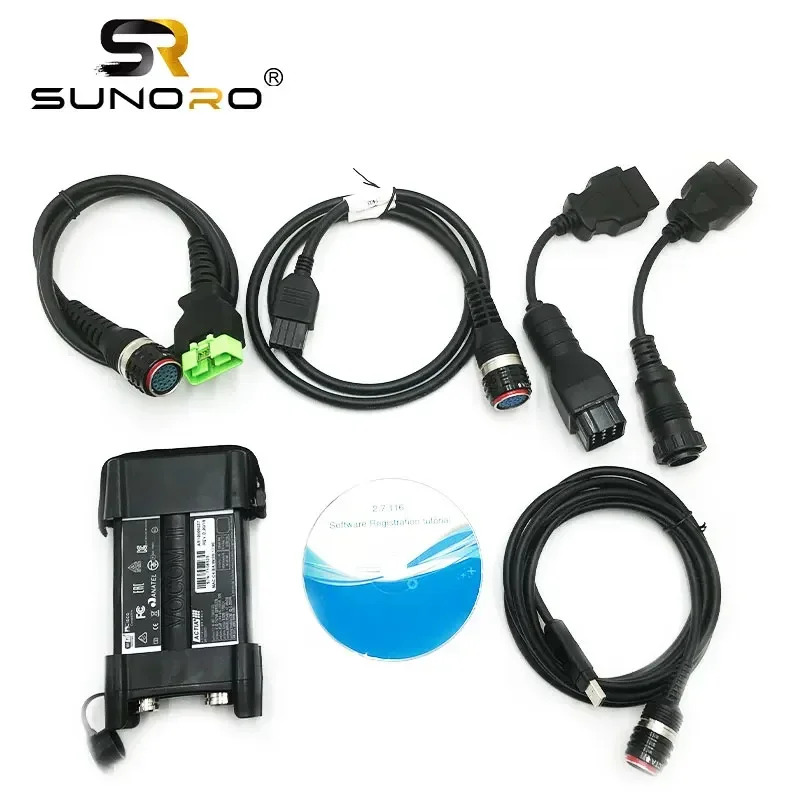 굴삭기 트럭 진단 스캐너 VOCOM2 Vocom II 888940000 APCI PTT 2.7.115 기술 도구 노트북 CF52 포함