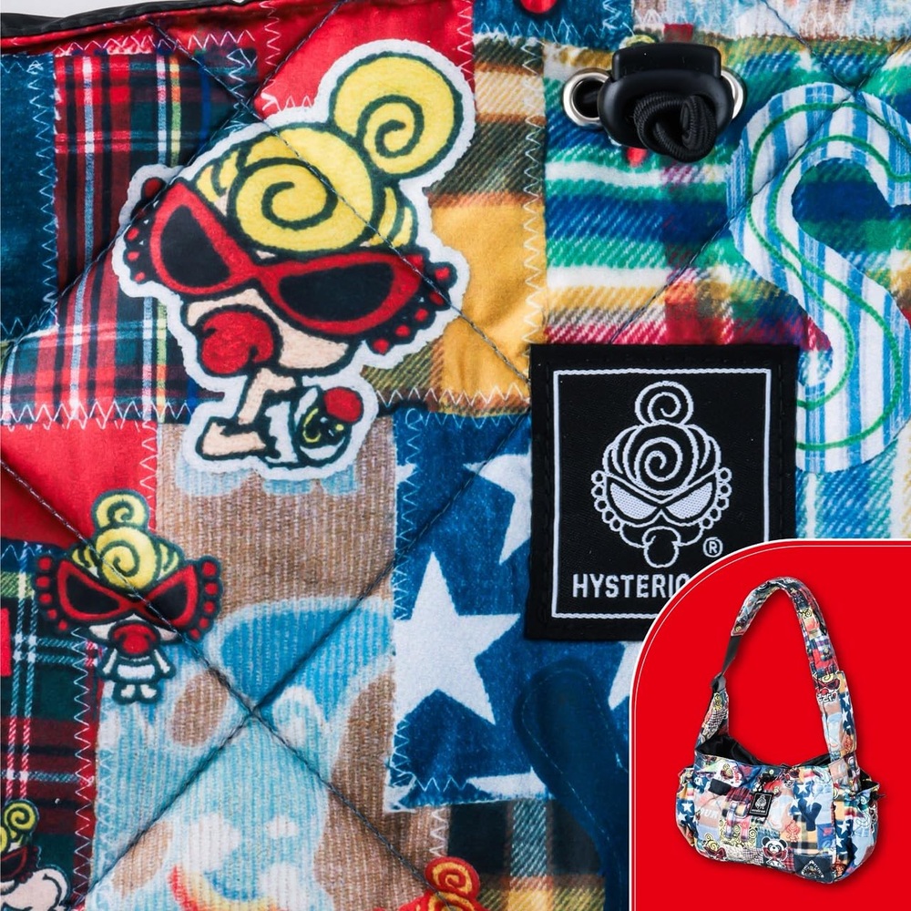 HYSTERIC MINI BIG PUFF SHOULDER BAG BOOK - 히스테릭글래머 잡지부록 퍼프 숄더백 메시 패치워크 퀼팅