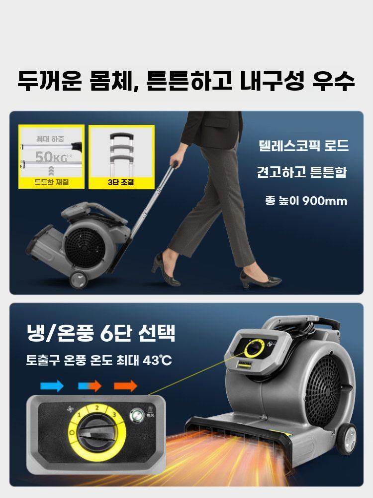 상업용 바닥 송풍 건조기 카펫 화장실 강력 제습 - 상세 이미지 3