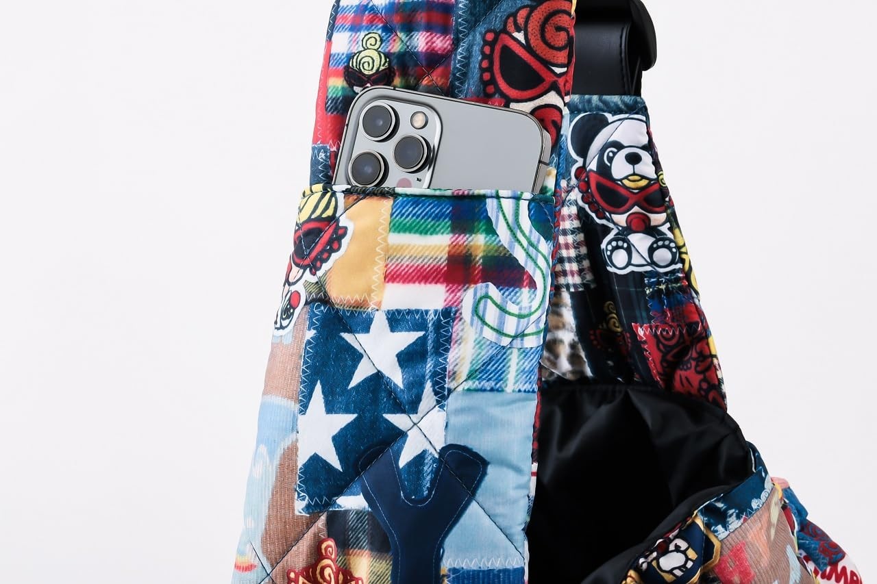 HYSTERIC MINI BIG PUFF SHOULDER BAG BOOK - 히스테릭글래머 잡지부록 퍼프 숄더백 메시 패치워크 퀼팅 상품 이미지
