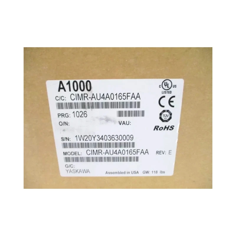 CIMR-AU4A0165FAA Yaskawa 인버터 신속