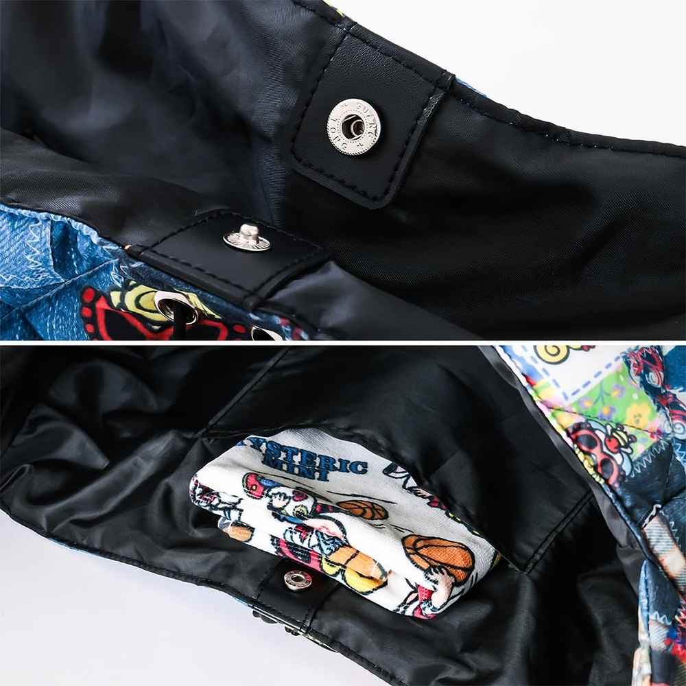 HYSTERIC MINI BIG PUFF SHOULDER BAG BOOK - 히스테릭글래머 잡지부록 퍼프 숄더백 메시 패치워크 퀼팅 상품 이미지