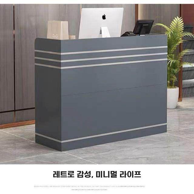 소형 매장 카운터 계산대 미니멀 접수대 상업용 데스크 - 상세 이미지 4