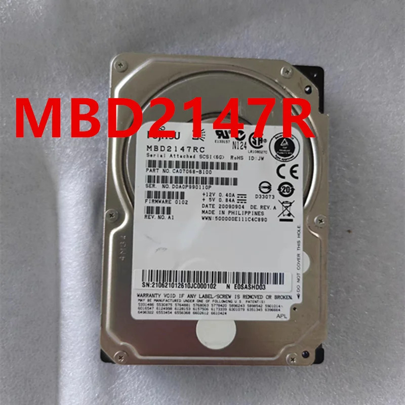 MBD2147RFUJITSU 147GB SAS 2.5 2MB 서버 HDD거새 원본 하드