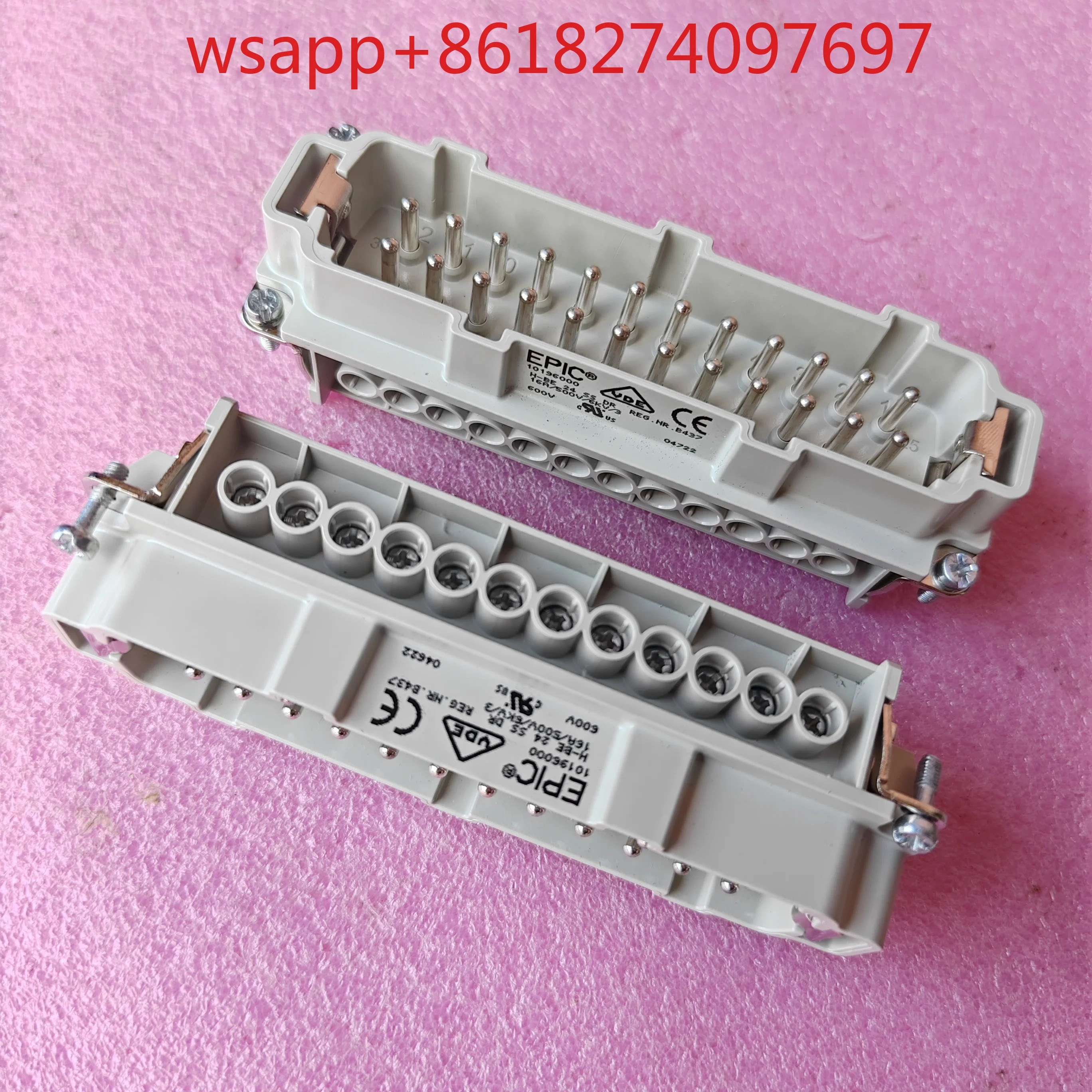 EPIC 커넥터 10196000 항공 플매트 카펫 러그 소켓 H-BE-24-SS-BS 독일 10197000 암수 코어