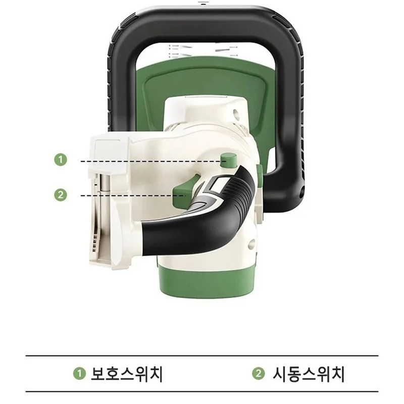 충전 전정기 충전식 무선 헤지트리머 전기 가지치기 헤지커터 공기계(마끼다 21v 배터리용) - 상세 이미지 5