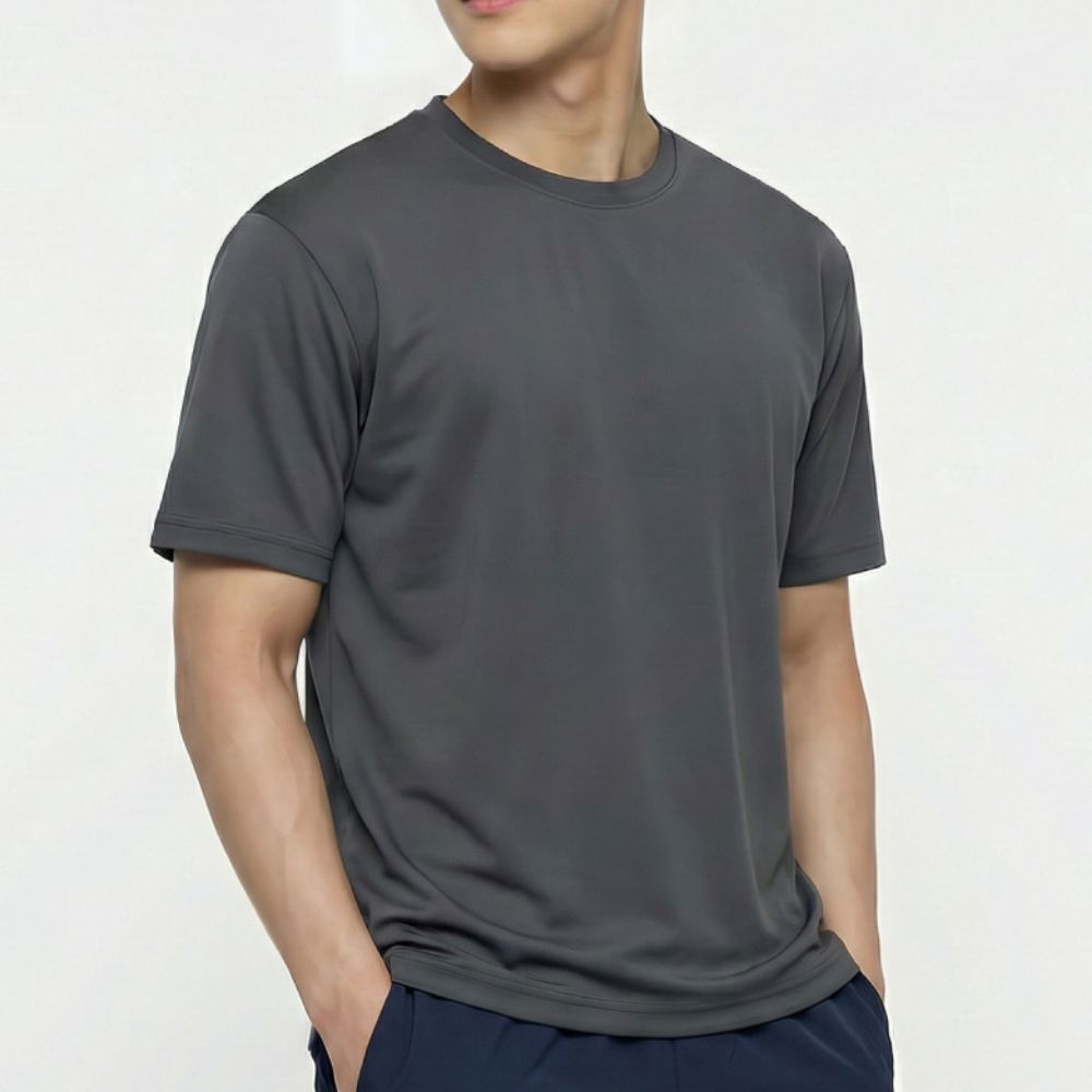 무지반팔티 남자 기능성 드라이 오버핏 면티 러닝 반팔 쿨링 티셔츠 이미지 7
