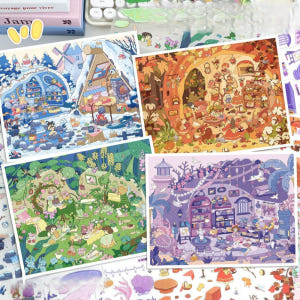 3d 방꾸미기 스티커 대형 봄날만개 실사용 후기 | 효과 있을까? - 상품 이미지 1