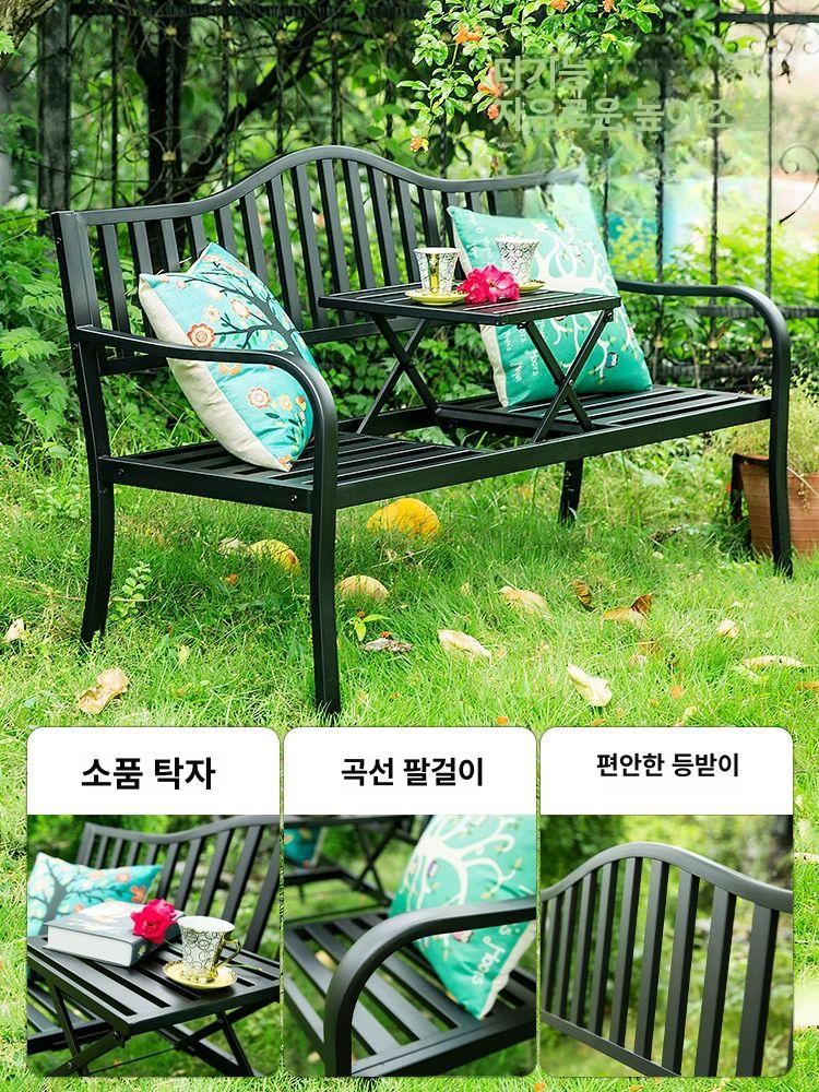일체형 야외 테이블 의자 세트 - 상세 이미지 3