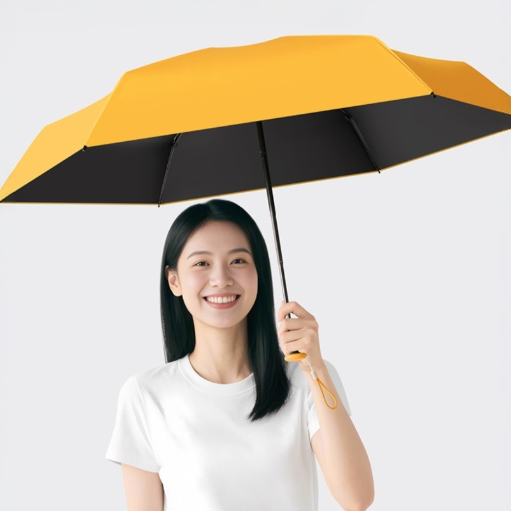 UPF50+ 초경량 우산 휴대용 가벼운 양우산 우양산 패션 자외선 차단 심플 미니 암막 - 상품 이미지
