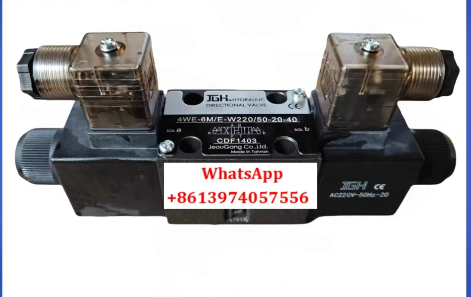 솔레노이드 밸브 4WE6D 6E 6Y 6M 10D 10E 10G 유압 W220/G24방향
