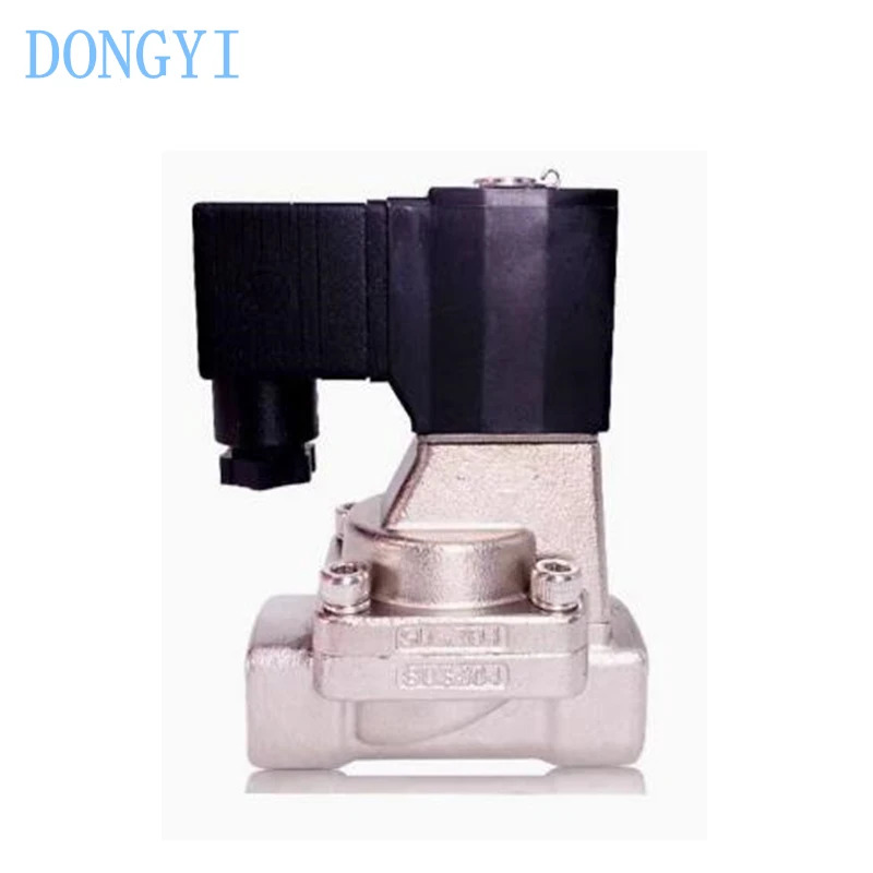 유체 제어 밸브 직동식 상시 열림 2L 2L500 2L500-50 A B AC220V DC24V