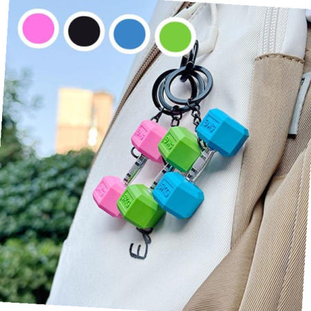 중국OEM 원판키링 헬스 덤벨 크로스핏 헬창 운동 가방 차키 키링 가꾸