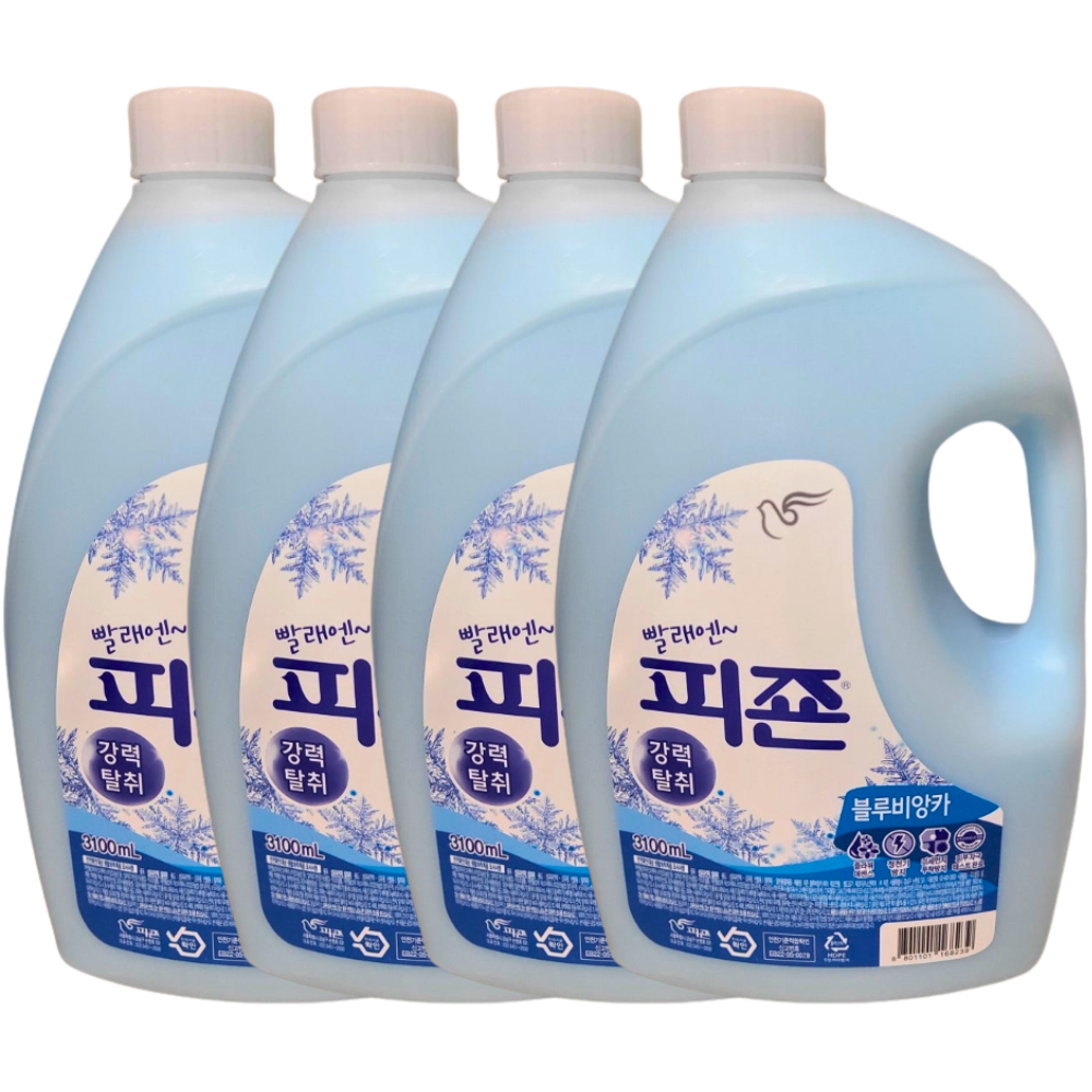 피죤 섬유유연제 블루비앙카 3.1L x4개 - 상품 이미지