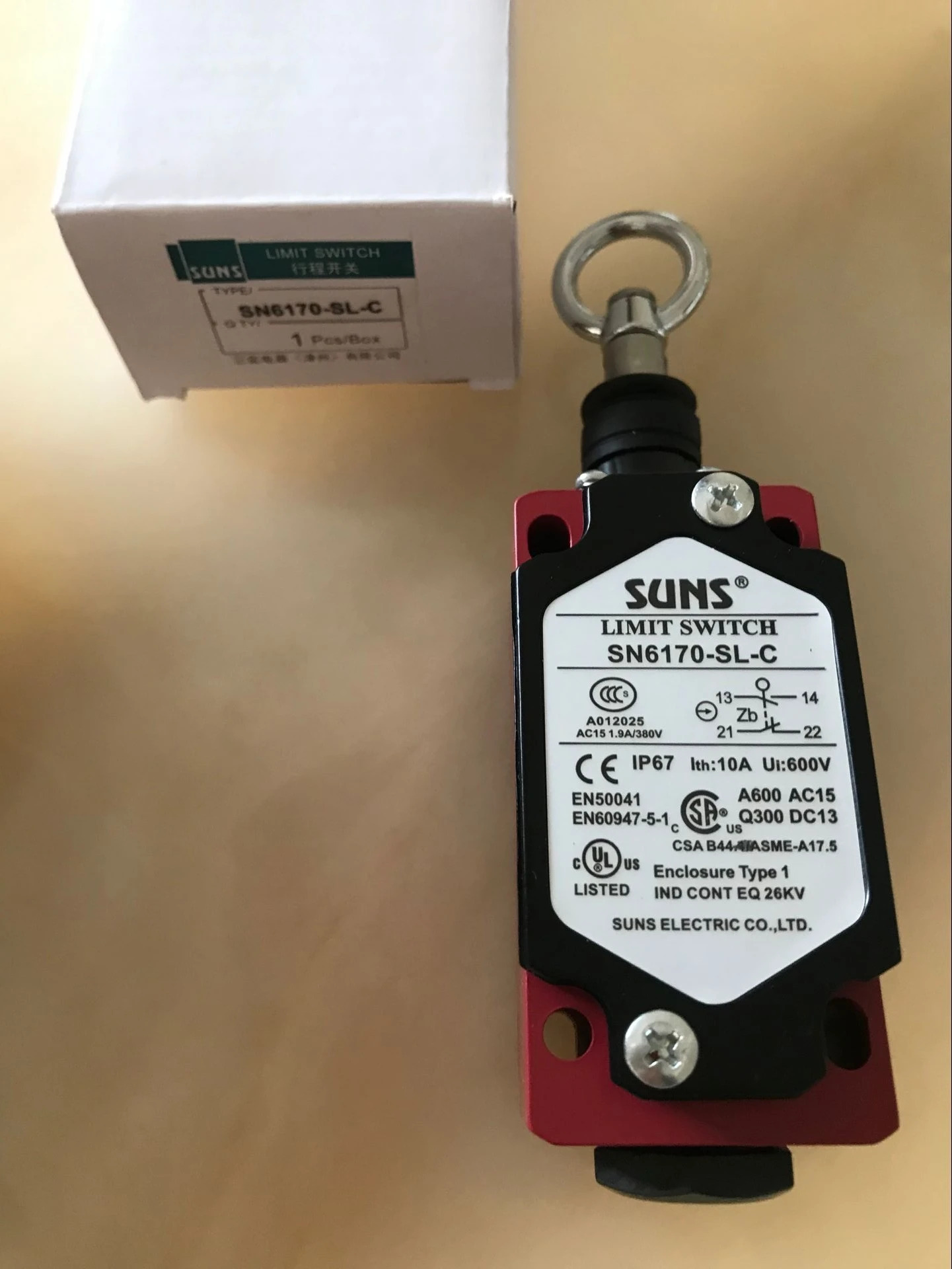 SUNS 풀 로프 스위치 SN6170-SL-C-R/SN4170-SL/SN2170 케이블 비상 정지