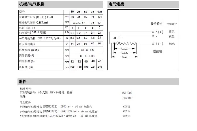 이탈리아 Geoffrey 전금PY-2-F-010 025 050 075 0100-S01M