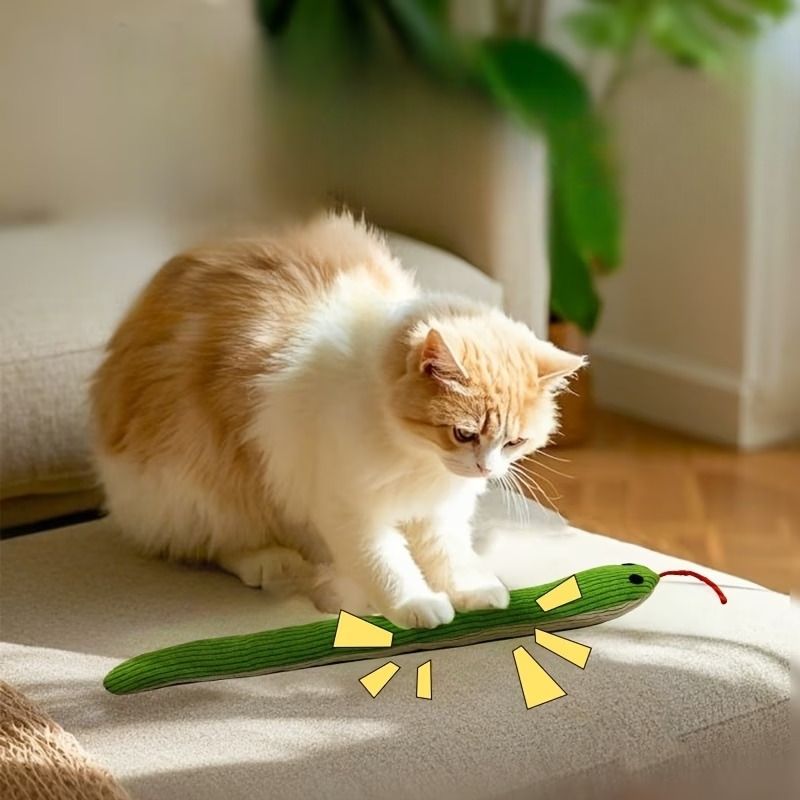 고양이 강아지 비닐 뱀 장난감 인형 쿠션 놀이 반려동물 애완동물 애완견 강아지 용품 인형 - 상세 이미지 3