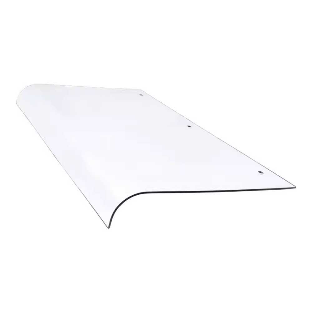 투명 어닝 고정 방수 창문 처마 판 아크릴 빗물막이 50x120cm 무광 수직 설치