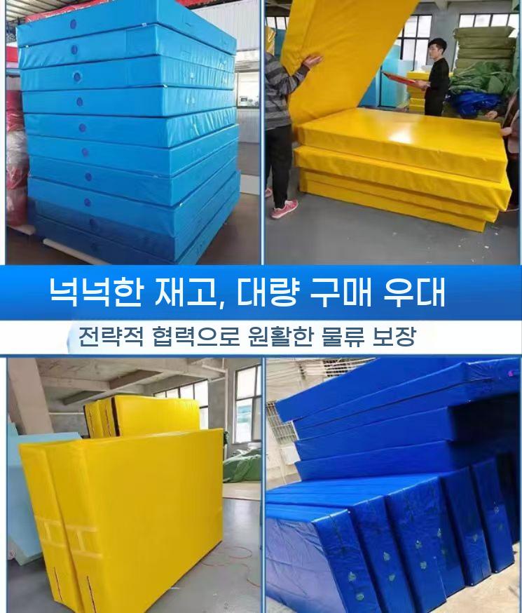 덤블링 태권도 낙법 쿠션 체육 유도 구르기 체조 매트 안전 공중제비 착지 접이식 - 상세 이미지 3