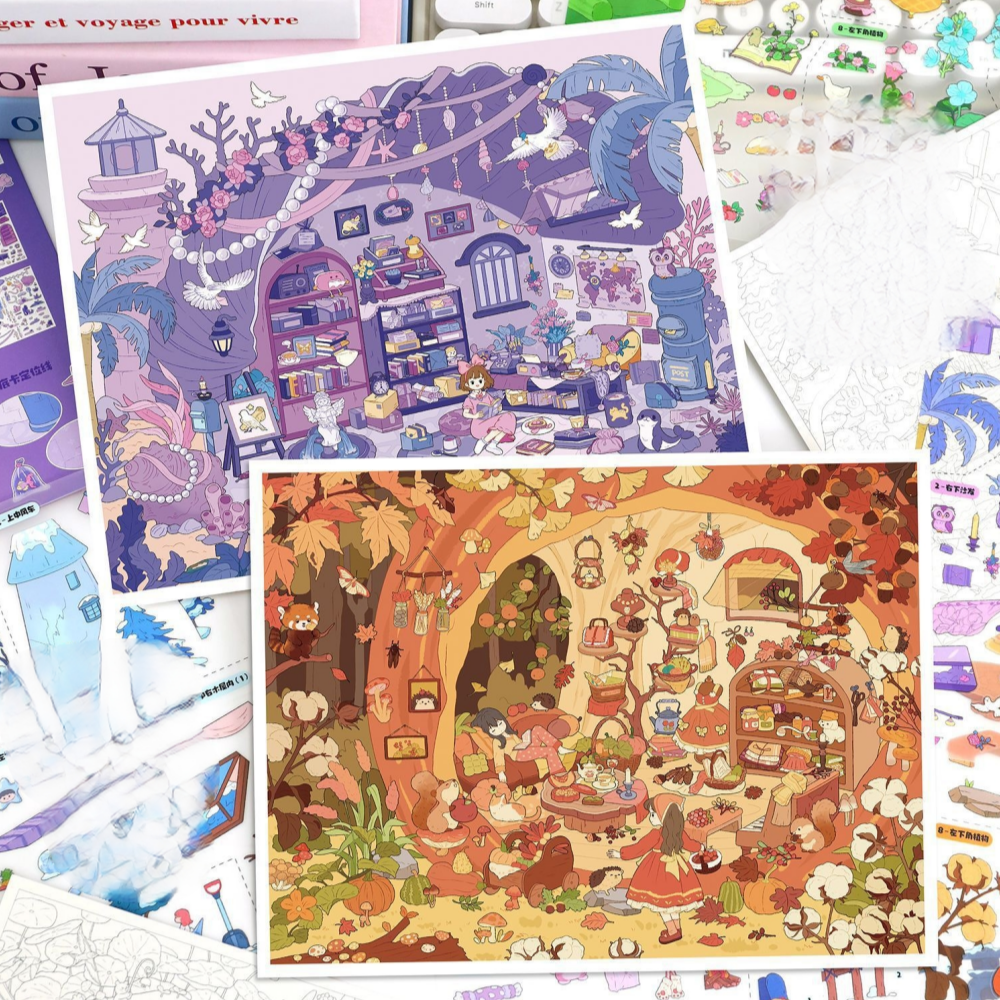 3d 방꾸미기 스티커 대형 봄날만개 이미지 2