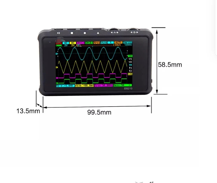 Luotie 도구 포켓 오실로스코프 DS213stm32 오픈 100M 핸드 헬드 마이크로 디지털 미니